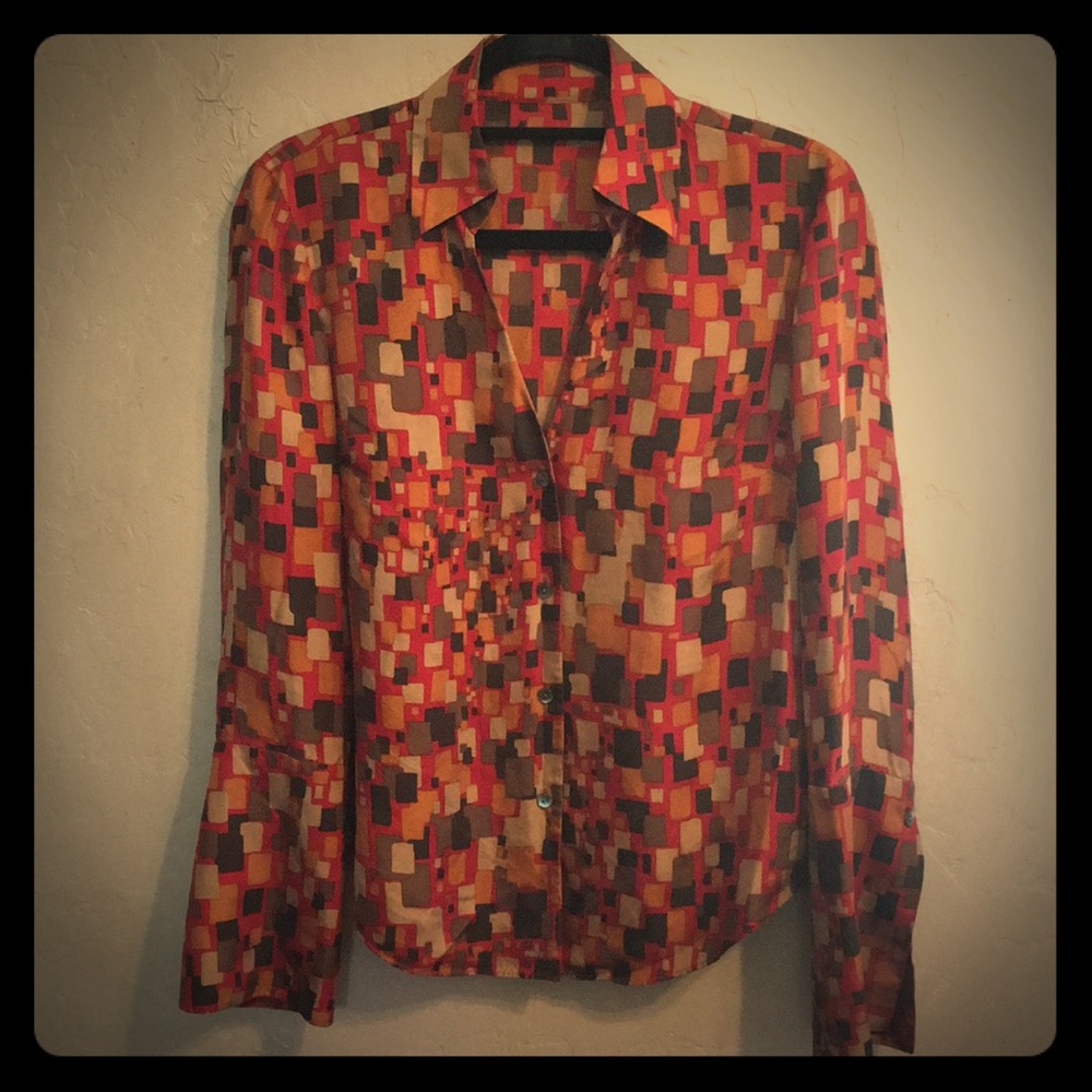 Tailored silk shirt